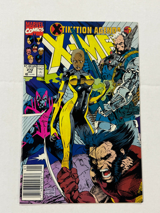UNCANNY X-MEN #272 Jim Lee  Cover NEWSSTAND