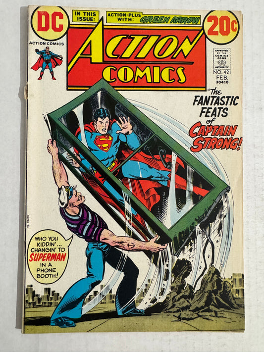 ACTION COMICS #421 FN 1ST APPEARANCE