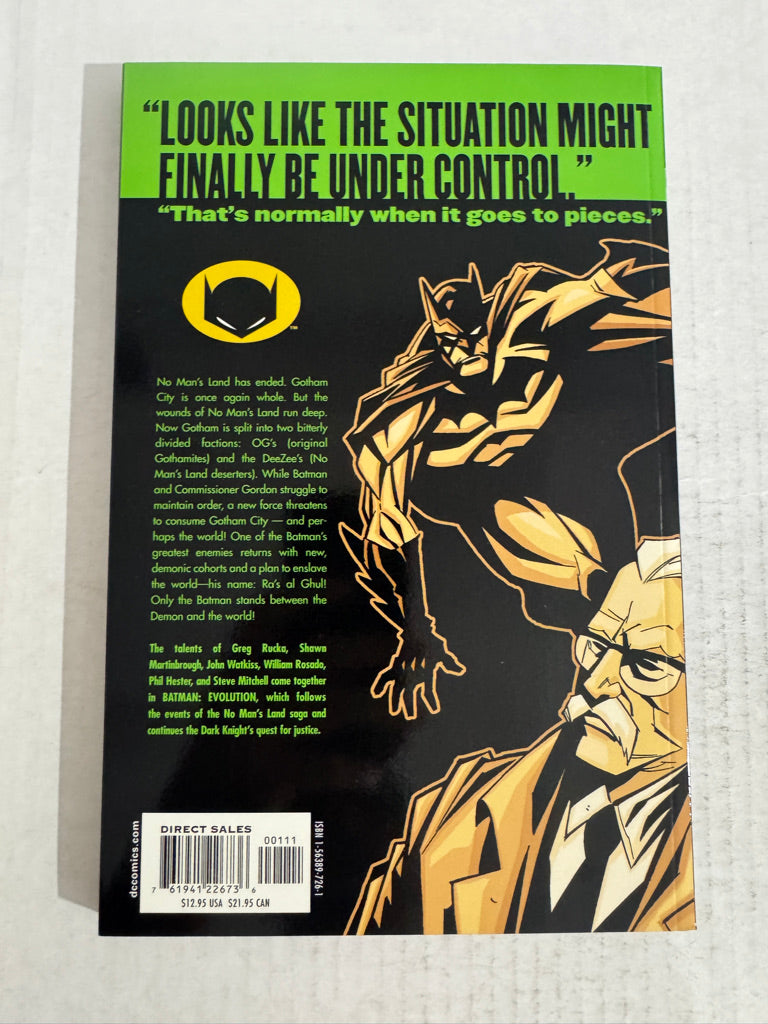 BATMAN New Gotham Evolution Vol 1 TPB OOP Dave Johnson Cover