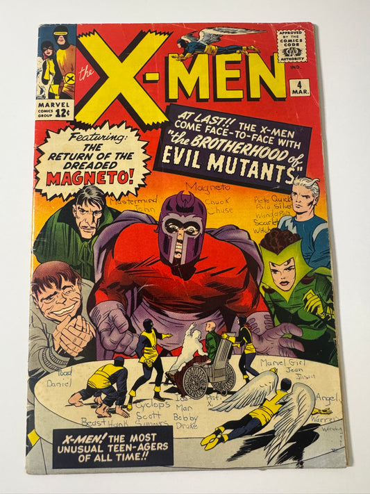 X-MEN #4 VG+ 1ST APPEARANCE