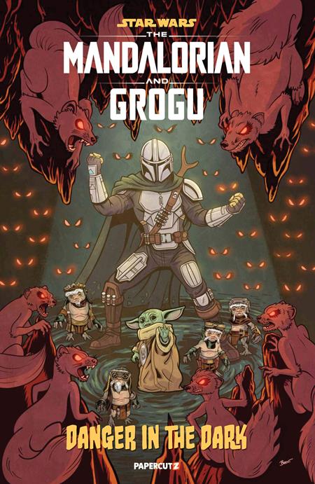 PRE-SALE: STAR WARS THE MANDALORIAN AND GROGU DANGER IN THE DARK (ONE-SHOT) CVR A BRENT SCHOONOVER