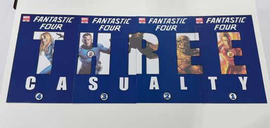FANTASTIC FOUR #583-586 2nd Print Connecting Variant SET
