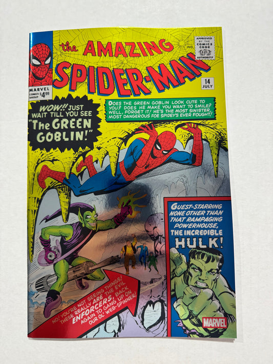 AMAZING SPIDER-MAN #14 NM Foil Facsimile Variant