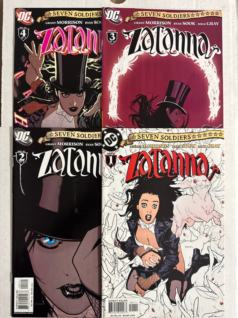 ZATANNA SEVEN SOLDIERS #1-4 Ryan Sook Cover Set