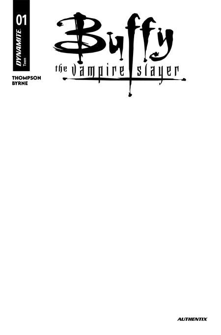 PRE-SALE: BUFFY THE VAMPIRE SLAYER #1 CVR H BLANK AUTHENTIX VAR