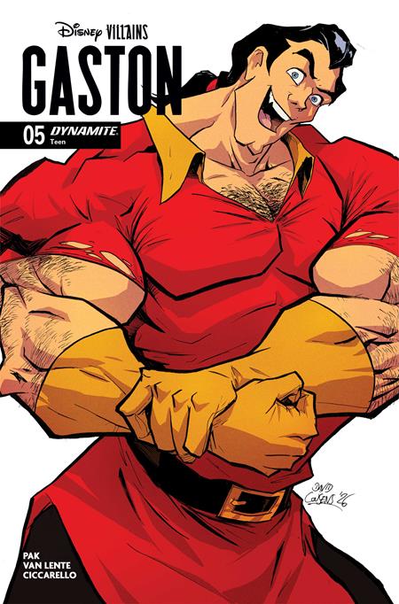 PRE-SALE: DISNEY VILLAINS GASTON #5 CVR D DAVID COUSENS VAR