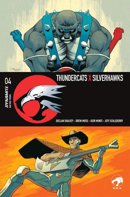 PRE-SALE: THUNDERCATS X SILVERHAWKS #4 CVR A DECLAN SHALVEY VAR