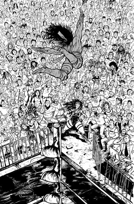 PRE-SALE: DO A POWERBOMB BLACK AND WHITE #1 (OF 3) CVR D DANIEL WARREN JOHNSON VAR