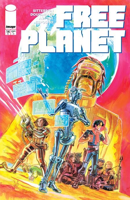 PRE-SALE: FREE PLANET #14 CVR B JED DOUGHERTY VAR