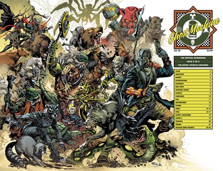 PRE-SALE: GHOST MACHINE THE OFFICIAL GUIDEBOOK #4 (OF 5) CVR C IVAN REIS & DANNY MIKI WRAPAROUND VAR
