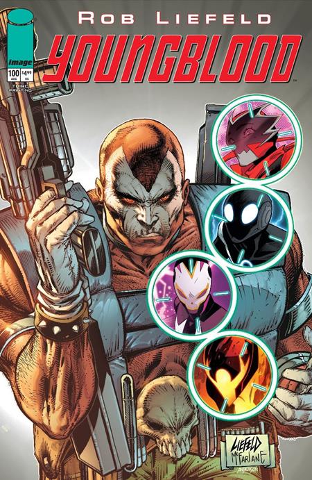 PRE-SALE: YOUNGBLOOD #100 3RD PTG CVR B ROB LIEFELD & TODD McFARLANE MASSIVE VERSE VAR