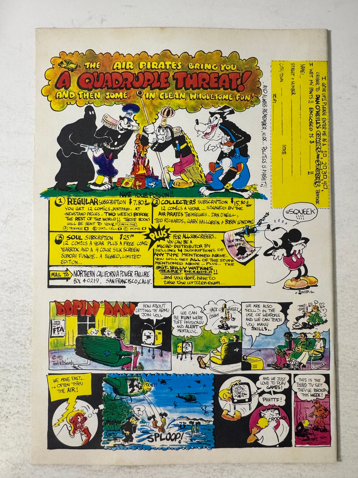 AIR PIRATE FUNNIES #1 VF/NM