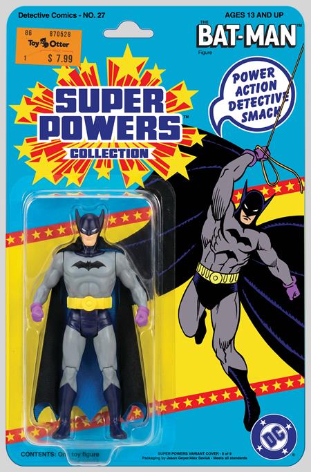 PRE-SALE: DETECTIVE COMICS #27 FACSIMILE EDITION CVR B JASON GEYER & ALEX SAVIUK FIRST APPEARANCE BATMAN SUPER POWERS ACTION FIGURE CARD STOCK VAR (2026)