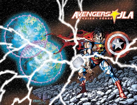 PRE-SALE: AVENGERS JLA #4 FACSIMILE EDITION CVR A GEORGE PEREZ WRAPAROUND