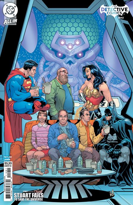PRE-SALE: DETECTIVE COMICS #1112 CVR E SEAN IZAAKES STUART FAILS TO SAVE THE UNIVERSE CARD STOCK VAR