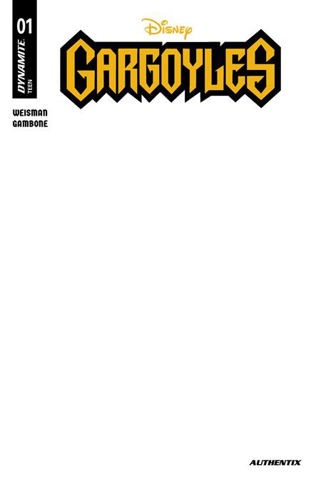 PRE-SALE: GARGOYLES #1 (2026) CVR E BLANK AUTHENTIX VAR
