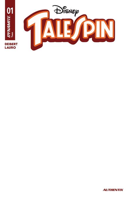 PRE-SALE: TALESPIN #1 CVR G BLANK AUTHENTIX VAR