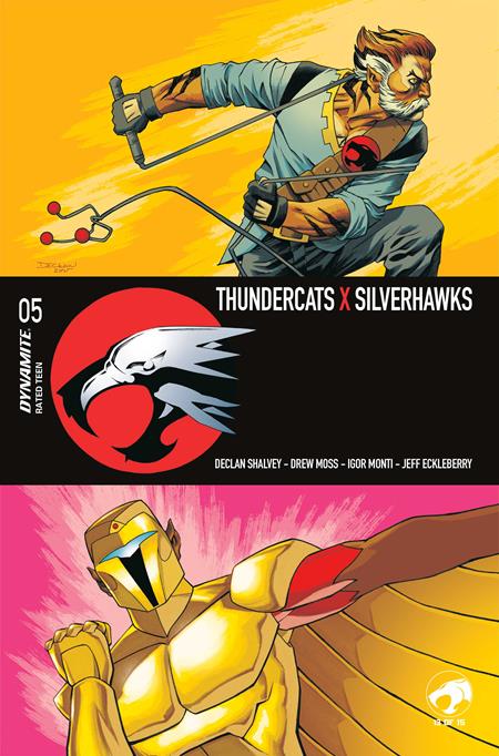 PRE-SALE: THUNDERCATS X SILVERHAWKS #5 CVR A DECLAN SHALVEY