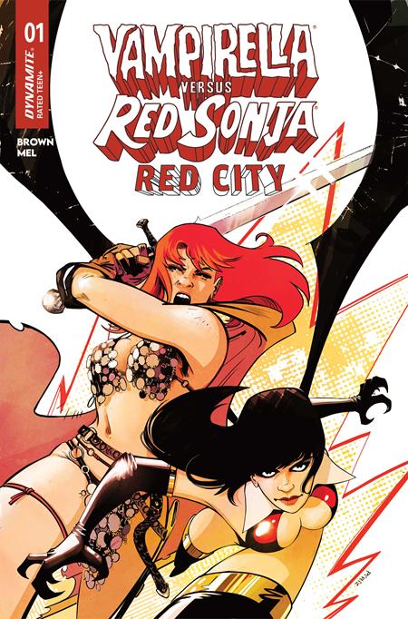 PRE-SALE: VAMPIRELLA VS RED SONJA RED CITY #1 CVR A SEBASTIAN PIRIZ