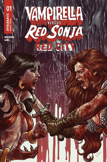 PRE-SALE: VAMPIRELLA VS RED SONJA RED CITY #1 CVR B DIEGO YAPUR VAR
