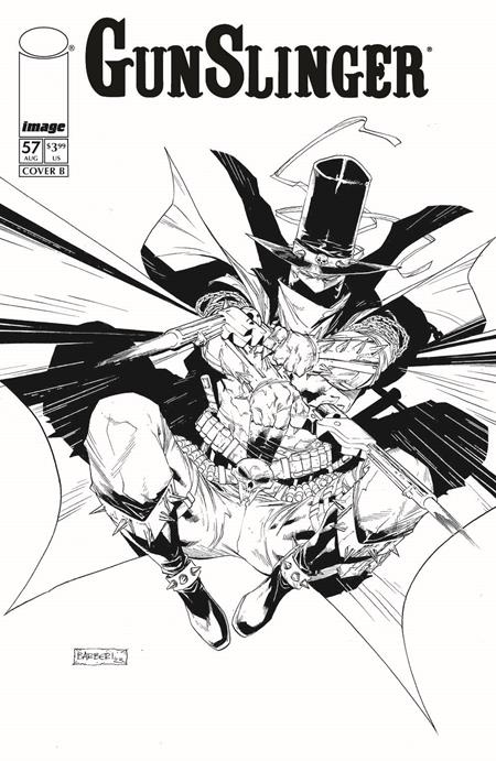 PRE-SALE: GUNSLINGER SPAWN #57 CVR B CARLO BARBERI B&W VAR