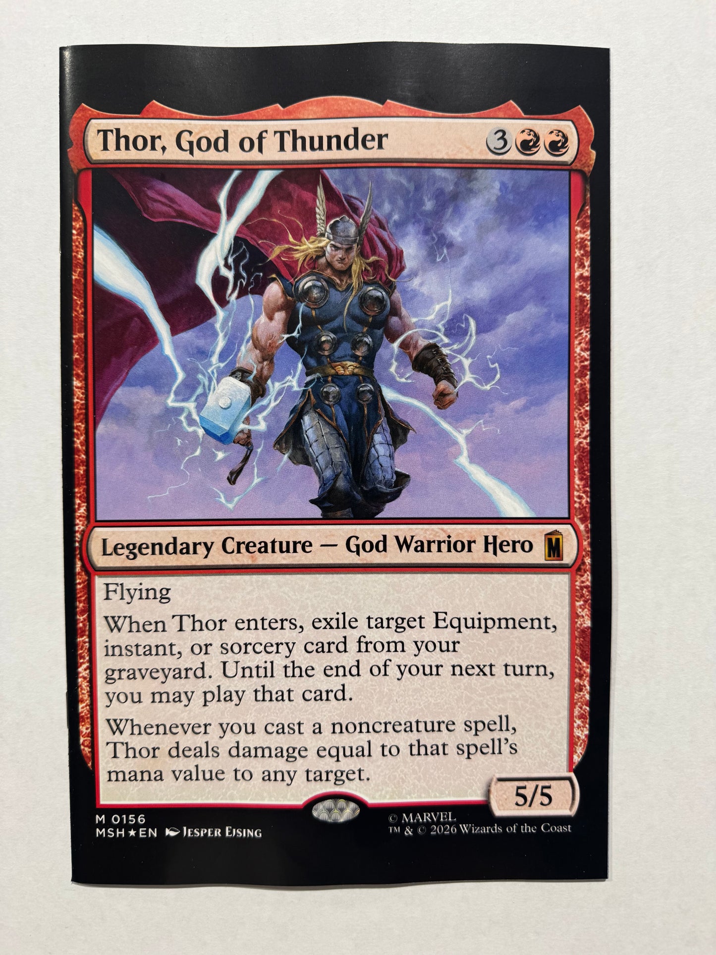 THE MORTAL THOR #11 NM MAGIC THE GATHERING VARIANT