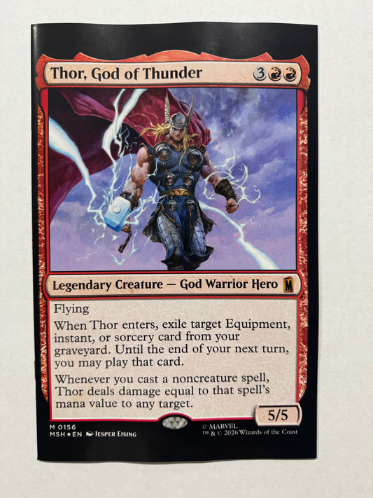 THE MORTAL THOR #11 NM MAGIC THE GATHERING VARIANT