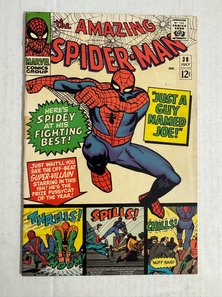 AMAZING SPIDER-MAN #38 FN (tape on spine)