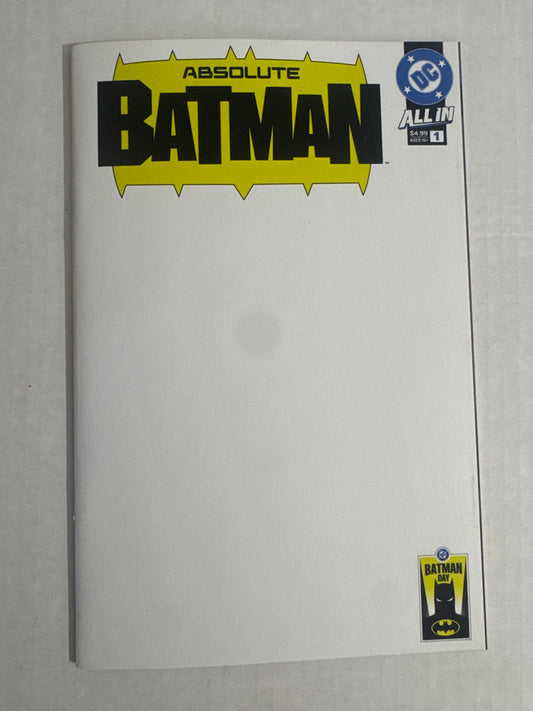 ABSOLUTE BATMAN #1 NM Blank Batman Day Variant