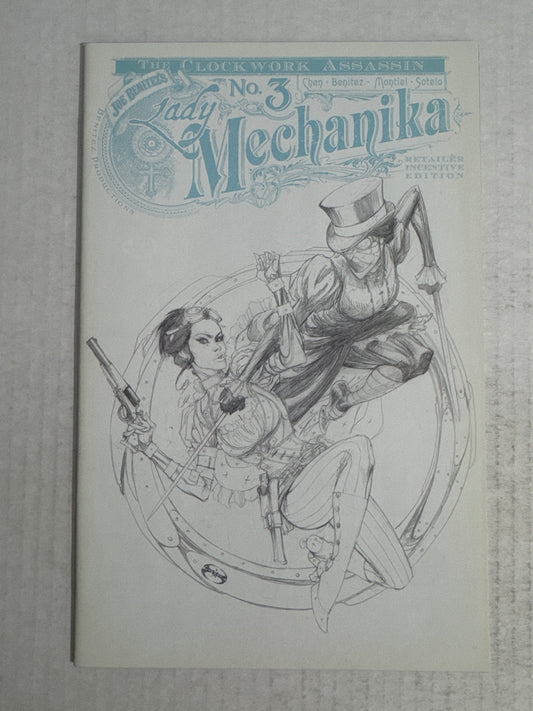 LADY MECHANIKA The Clockwork Assassin #3 NM- 1:10 Joe Benitez Variant