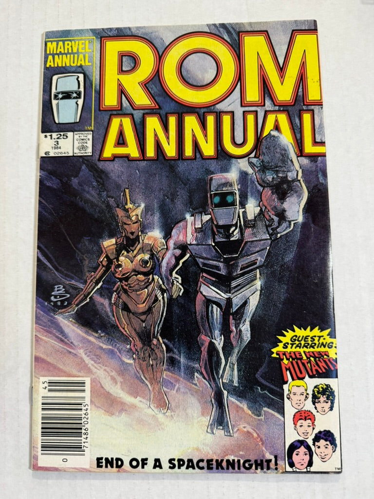 ROM ANNUAL #3 FN/VF CANADIAN PRICE VARIANT Bill Sienkiewicz Cover 1ST APPEARANCE