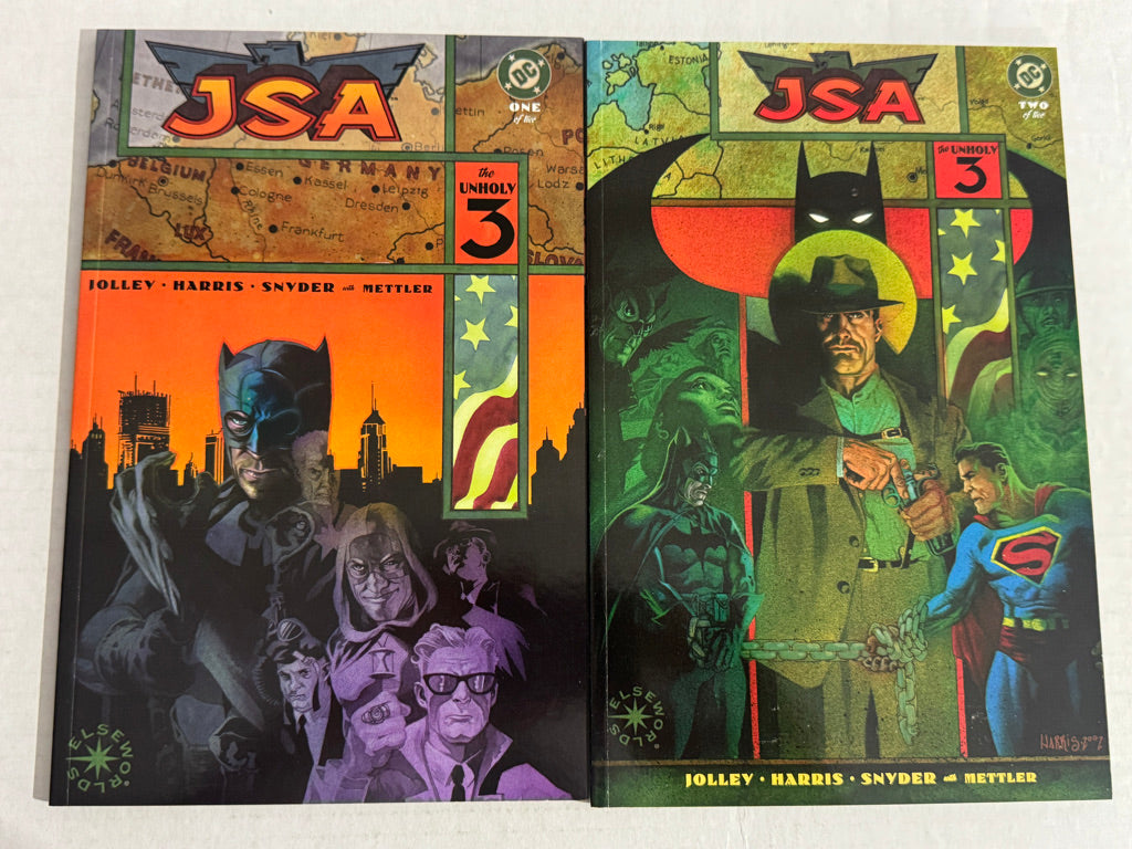 JSA THE UNHOLY 3 #1-2 NM Tony Harris Cover SET