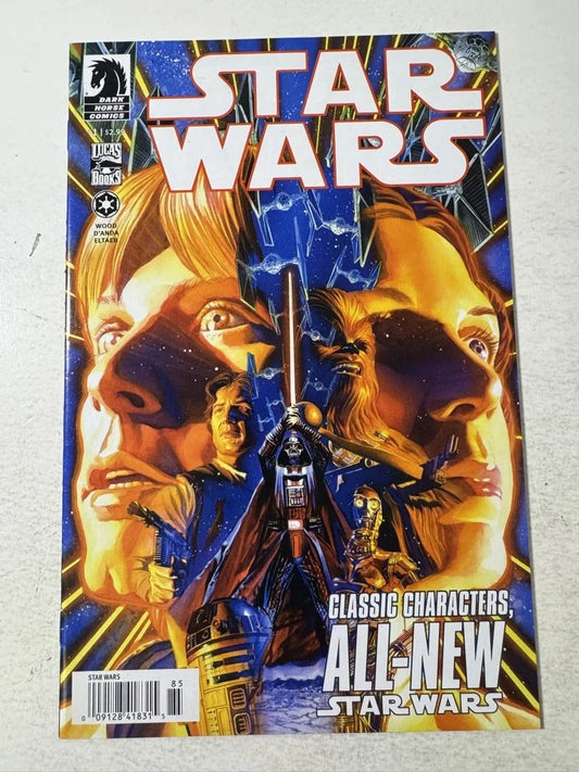 STAR WARS #1 Vol 2 NM- NEWSSTAND Alex Ross Cover