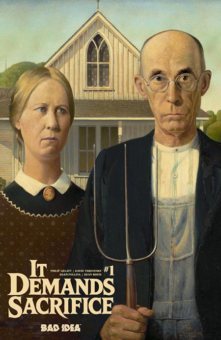 PRE-SALE: IT DEMANDS SACRIFICE #1 (OF 4) CVR E GRANT WOOD OLD MASTERS VAR