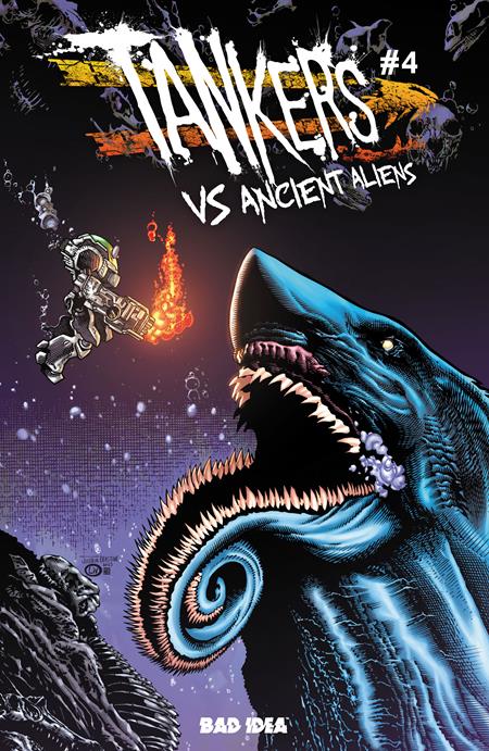 PRE-SALE: TANKERS VS ANCIENT ALIENS #4 (OF 4) CVR B JOSHUA DERSTINE & JOHN LIVESAY VAR