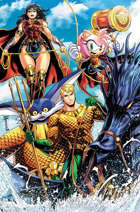 PRE-SALE: DC X SONIC THE HEDGEHOG METAL LEGION #5 (OF 5) CVR C SERG ACUNA CARD STOCK VAR