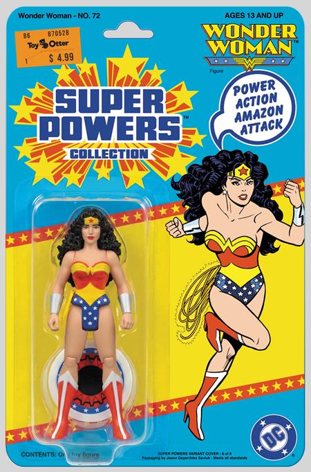 PRE-SALE: WONDER WOMAN #72 FACSIMILE EDITION CVR B JASON GEYER & ALEX SAVIUK WONDER WOMAN SUPER POWERS CARD STOCK VAR