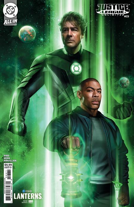 PRE-SALE: JUSTICE LEAGUE UNLIMITED #23 CVR G DAVE WILKINS LANTERNS CARD STOCK VAR
