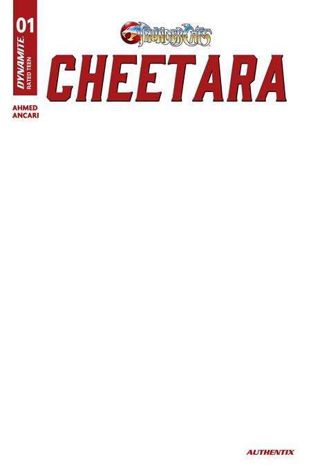 PRE-SALE: THUNDERCATS CHEETARA #1 CVR F BLANK AUTHENTIX VAR