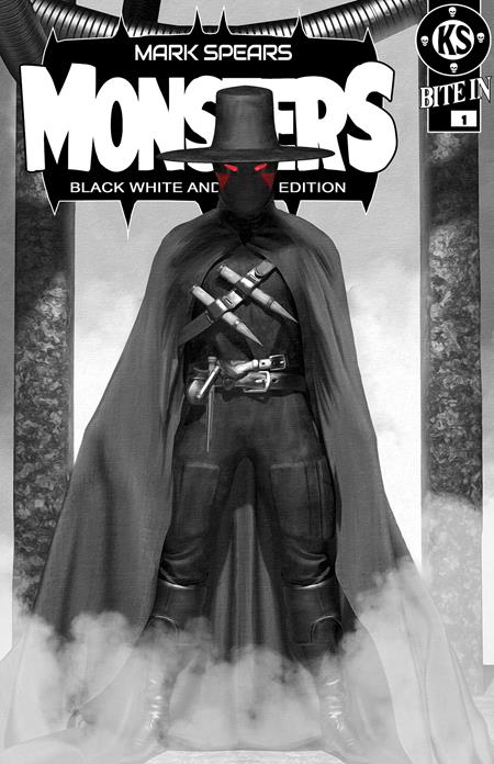 PRE-SALE: MARK SPEARS MONSTERS #1 7TH PTG BLACK WHITE & DEAD EDITION CVR D MARK SPEARS ABSOLUTE BATMAN #1 HOMAGE VAR