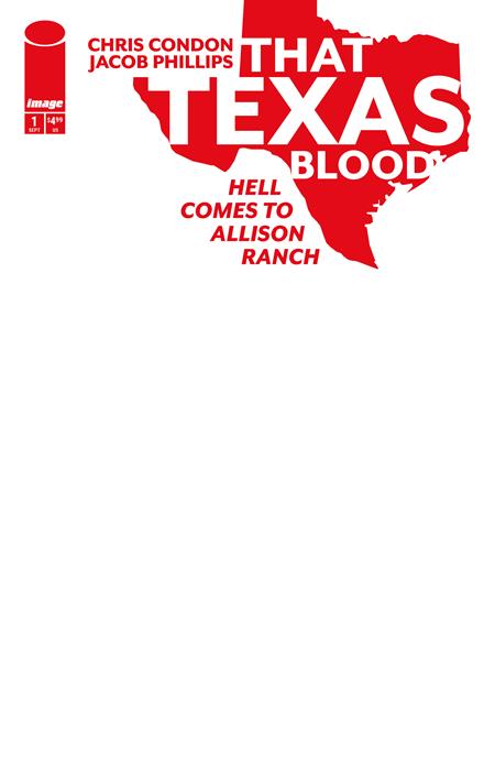 PRE-SALE: THAT TEXAS BLOOD HELL COMES TO ALLISON RANCH #1 (OF 6) CVR E BLANK SKETCH VAR (MR)