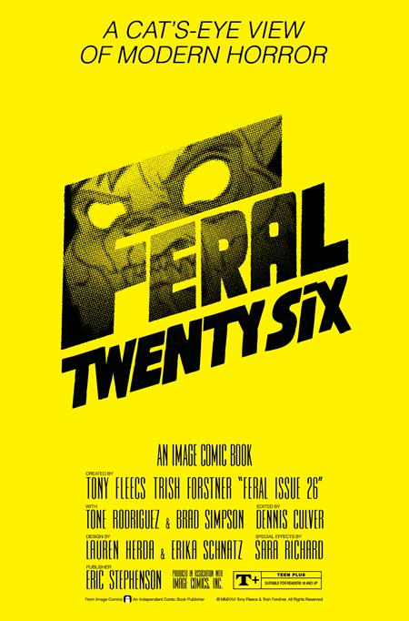PRE-SALE: FERAL #26 CVR B TONY FLEECS & TRISH FORSTNER THE SHINING HOMAGE VAR