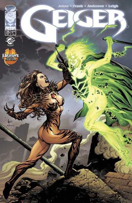PRE-SALE: GEIGER #25 CVR F GARY FRANK & BRAD ANDERSON WITCHBLADE TEAM UP VAR