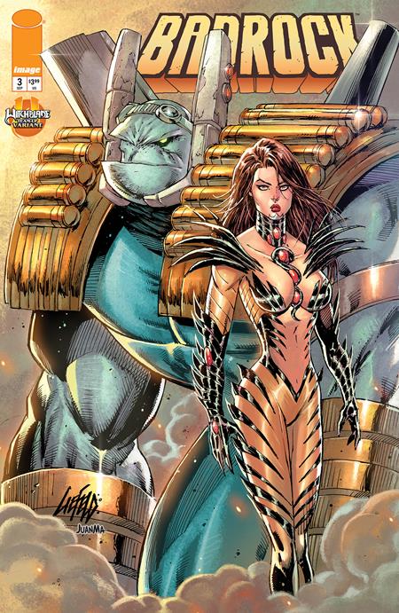 PRE-SALE: BADROCK #3 CVR E ROB LIEFELD WITCHBLADE TEAM UP VAR