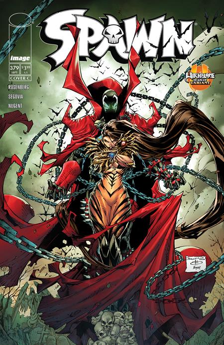 PRE-SALE: SPAWN #379 CVR C BRETT BOOTH WITCHBLADE TEAM UP VAR