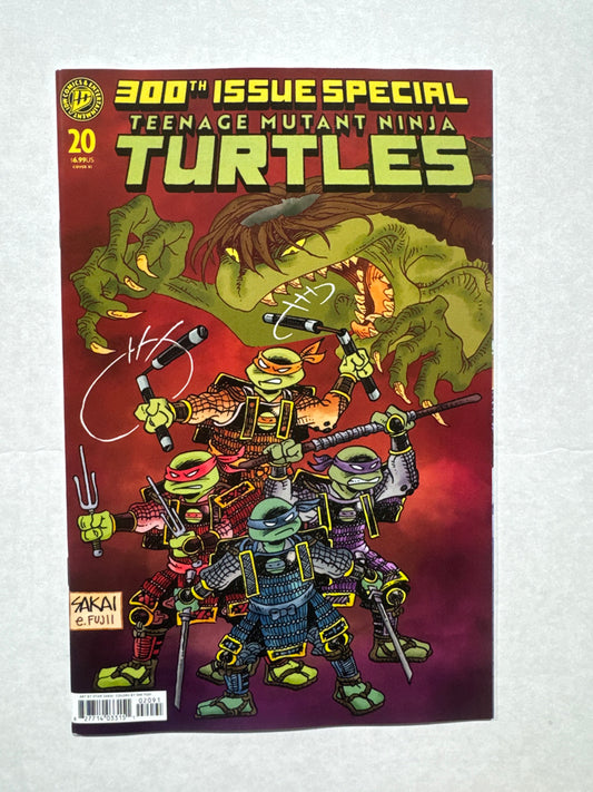 TEENAGE MUTANT NINJA TURTLES #20 Vol 2 #300 NM 1:50 Stan Sakai Variant