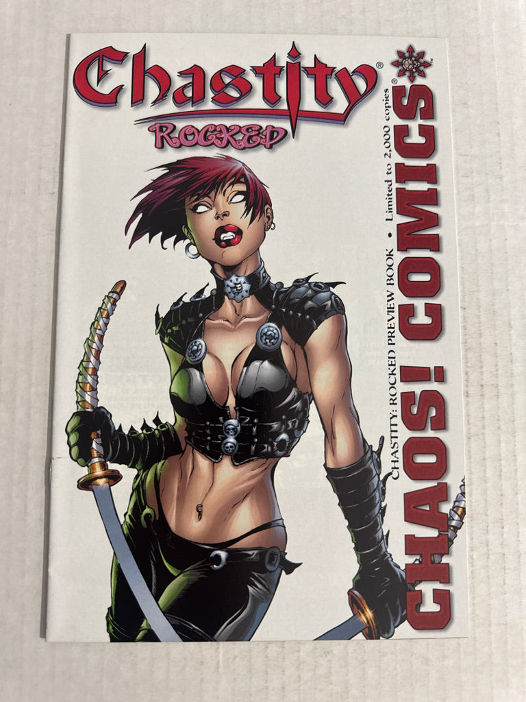CHASTITY ROCKED / CREMATOR PREVIEW BOOK NM- LTD 2000