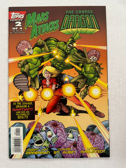 MARS ATTACKS SAVAGE DRAGON #2 NM-