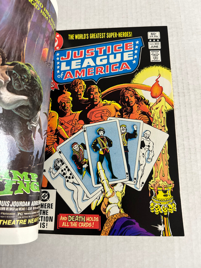 JUSTICE LEAGUE OF AMERICA #203 VF/NM NM George Perez Cover DOUBLE COVER