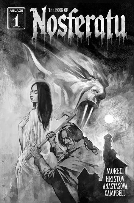 PRE-SALE: BOOK OF NOSFERATU #1 (OF 4) CVR B TODOR HRISTOV B&W VAR (MR)